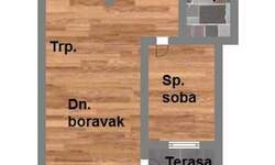 Dvosoban stan, Novi Sad, Adice, prodaja, 41m2, 76220e, id1138339
