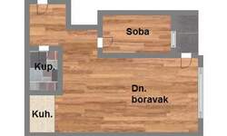 Dvosoban stan, Novi Sad, prodaja, 44m2, 111180e, id1141472
