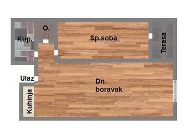 Dvosoban stan, Novi Sad, prodaja, 43m2, 124780e, id1141474