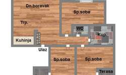 Troiposoban stan, Novi Sad, ***, prodaja, 69m2, 92400e, id1145048