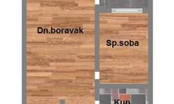 Dvosoban stan, Novi Sad, Salajka, prodaja, 44m2, 100750e, id1155845
