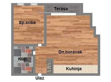 Dvosoban stan, Novi Sad, prodaja, 45m2, 151360e, id1157639