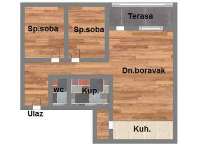 Trosoban stan, Novi Sad, Bulevar patrijarha Pavla, prodaja, 70m2, 169800e, id1163091