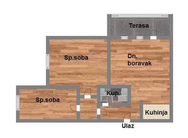 Dvoiposoban stan, Novi Sad, Telep, prodaja, 60m2, 136800e, id1172695