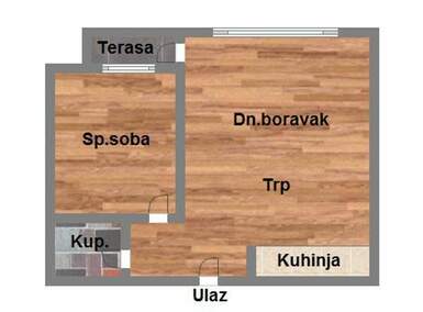 Dvosoban stan, Novi Sad, prodaja, 44m2, 108930e, id1181065