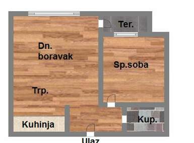 Dvosoban stan, Novi Sad, prodaja, 42m2, 105310e, id1181069