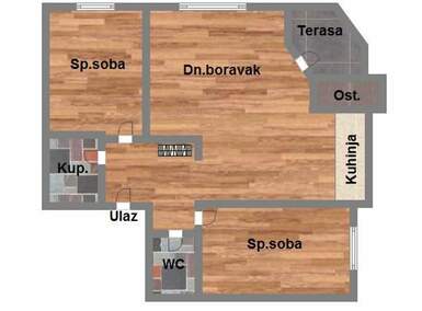 Trosoban stan, Novi Sad, prodaja, 68m2, 150450e, id1182881