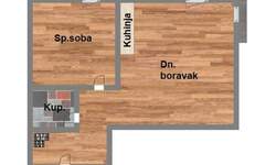 Dvosoban stan, Novi Sad, sajam, prodaja, 43m2, 132870e, id1184039
