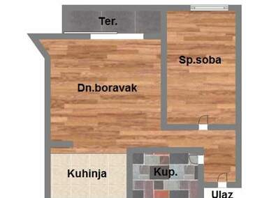 Dvosoban stan, Novi Sad, Grbavica, prodaja, 44m2, 150540e, id1188439