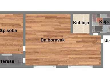 Dvosoban stan, Novi Sad, Somborski Bulevar, prodaja, 46m2, 110960e, id1188683