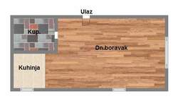 Jednosoban stan, Novi Sad, prodaja, 28m2, 42690e, id1189156