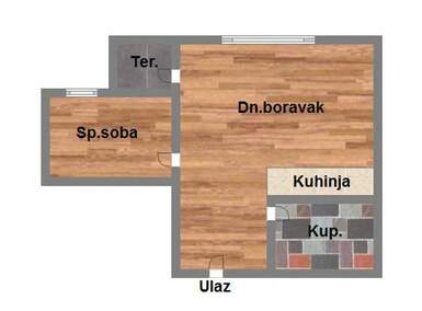 Jednoiposoban stan, Novi Sad, prodaja, 40m2, 69810e, id1194469