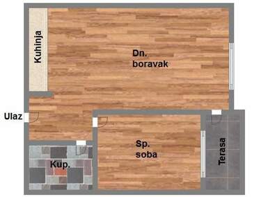 Dvosoban stan, Novi Sad, Telep, prodaja, 44m2, 106800e, id1194502