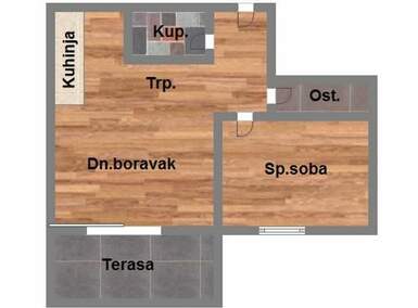 Dvosoban stan, Novi Sad, Mišeluk, prodaja, 36m2, 85660e, id1196479