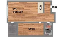 Dvosoban stan, Novi Sad, prodaja, 38m2, 94880e, id1197343