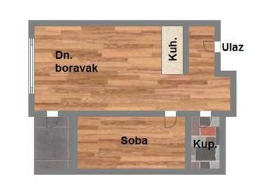 Dvosoban stan, Novi Sad, prodaja, 38m2, 94880e, id1197343