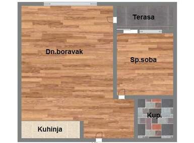 Dvosoban stan, Novi Sad, prodaja, 45m2, 106600e, id1197944