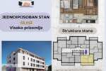 Jednoiposoban stan, Beograd, Rvati, prodaja, 45m2, 79200e, id1360521