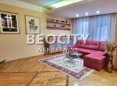 Trosoban stan, Beograd, Vračar (centar), izdavanje, 100m2, 1300e, id1375109