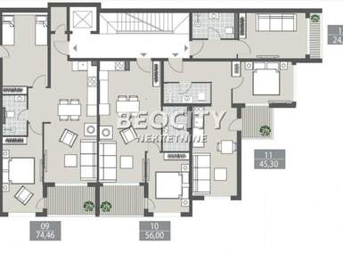 Dvosoban stan, Tivat, Centar, prodaja, 45m2, 192600e, id1375725