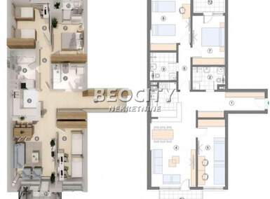 Cetvorosoban stan, Beograd, Zemun (gornji Grad), prodaja, 112m2, 285600e, id1376153