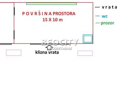 Poslovni prostor / Lokal, Beograd, Zemun (novi Grad), izdavanje, 150m2, 700e, id1376308