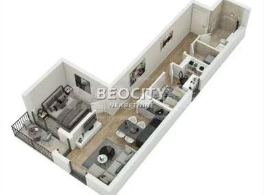 Dvosoban stan, Beograd, Voždovac, prodaja, 57m2, 182912e, id1376461