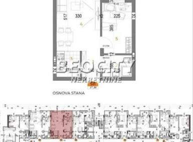 Dvosoban stan, Novi Sad, Telep, prodaja, 37m2, 88800e, id1376521