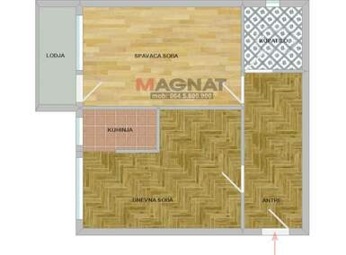 Dvosoban stan, Beograd, Olimp, prodaja, 43m2, 174888e, id1376789