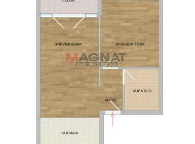 Dvosoban stan, Beograd, Višnjička Banja, prodaja, 47m2, 135888e, id1376790