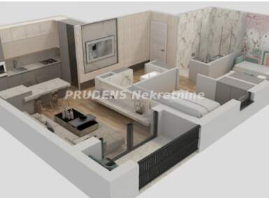Trosoban stan, Beograd, Banovo Brdo, prodaja, 57m2, 200690e, id1391699