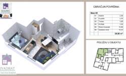 Jednosoban stan, Čajetina, prodaja, 38m2, 57090e, id1395370