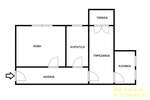 Jednosoban stan, Beograd, Karaburma, prodaja, 41m2, 89900e, id1396004