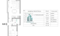 Jednoiposoban stan, Niš, Somborska, prodaja, 41m2, 74200e, id1397206