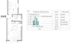 Jednoiposoban stan, Niš, Somborska, prodaja, 38m2, 69700e, id1397207