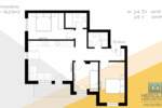 Troiposoban stan, Jagodina, prodaja, 75m2, 115500e, id1397780