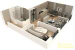 Dvosoban stan, Beograd, Banovo Brdo, prodaja, 53m2, 186760e, id1397783