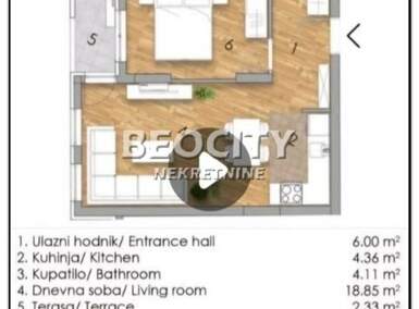 Trosoban stan, Novi Sad, Podbara, prodaja, 54m2, 151200e, id1399974