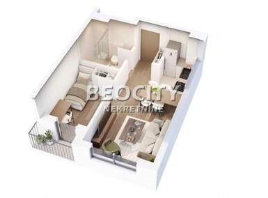 Dvosoban stan, Beograd, Zvezdara, prodaja, 33m2, 92400e, id1404244