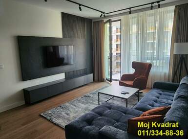 Trosoban stan, Beograd, Beograd na vodi, izdavanje, 85m2, 1700e, id1405423