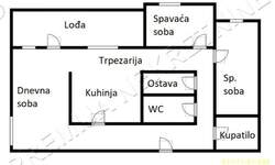 Trosoban stan, Beograd, Blok 22, prodaja, 74m2, 259000e, id1412009