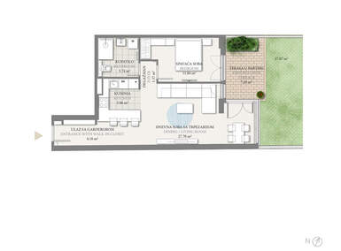 Dvosoban stan, Beograd, Autokomanda, prodaja, 64m2, 265999e, id1419122