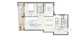 Trosoban stan, Beograd, Autokomanda, prodaja, 82m2, 332999e, id1419125
