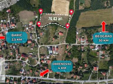 Plac, Beograd, Barič, prodaja, 0m2, 76500e, id1360449