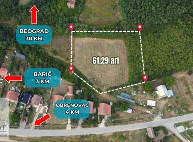 Plac, Beograd, Barič, prodaja, 0m2, 61000e, id1424531