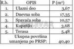 Dvosoban stan, Sokobanja, Centar, prodaja, 40m2, 58600e, id1428890