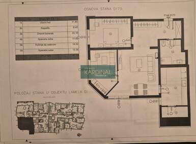 Troiposoban stan, Jagodina, prodaja, 81m2, 129420e, id1431462