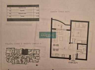 Jednosoban stan, Jagodina, prodaja, 50m2, 80020e, id1431464