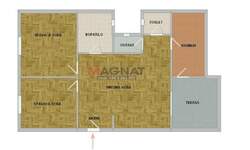 Trosoban stan, Beograd, Centar, izdavanje, 86m2, 1000e, id1435347