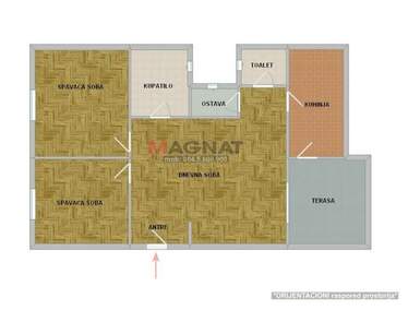 Trosoban stan, Beograd, Centar, izdavanje, 86m2, 1000e, id1435347